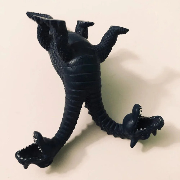 Vintage Two Headed Dinosaur Dragon Hong Kong 3 Inch  Tall - Picture 8 of 15